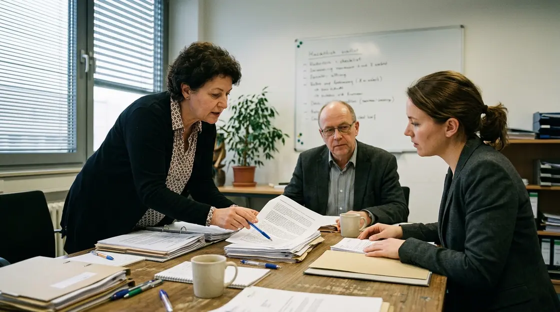 Compliance-Besprechung zu NIS-2-Anforderungen im Gesundheitssektor