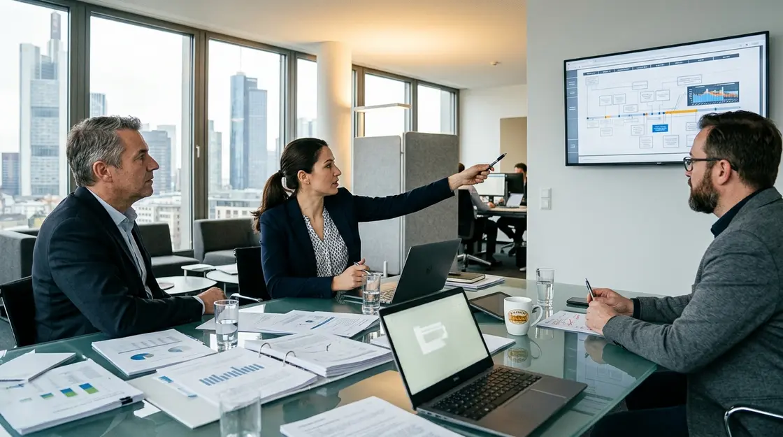 Compliance-Meeting zur PQC-Migration in der Finanzbranche