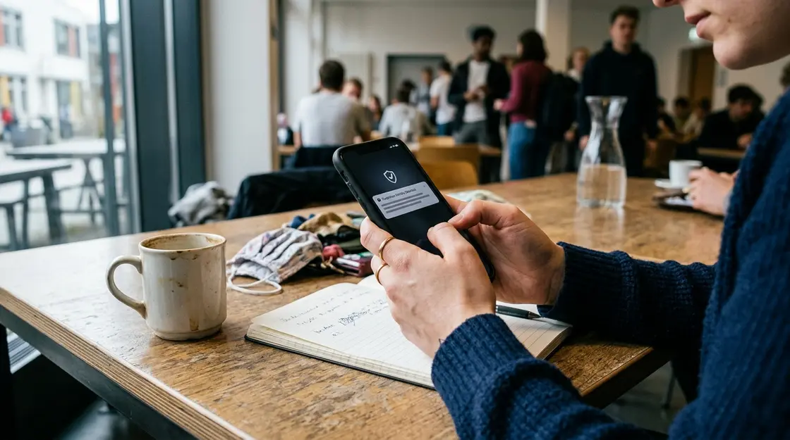 Smartphone mit verdächtiger Phishing-Mail nach Canvas Datenleck durch ShinyHunters