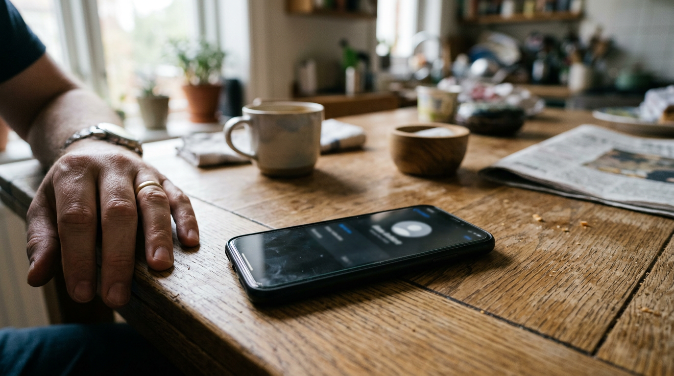 WhatsApp Avatar: Smartphone mit Profilbild-Einstellung