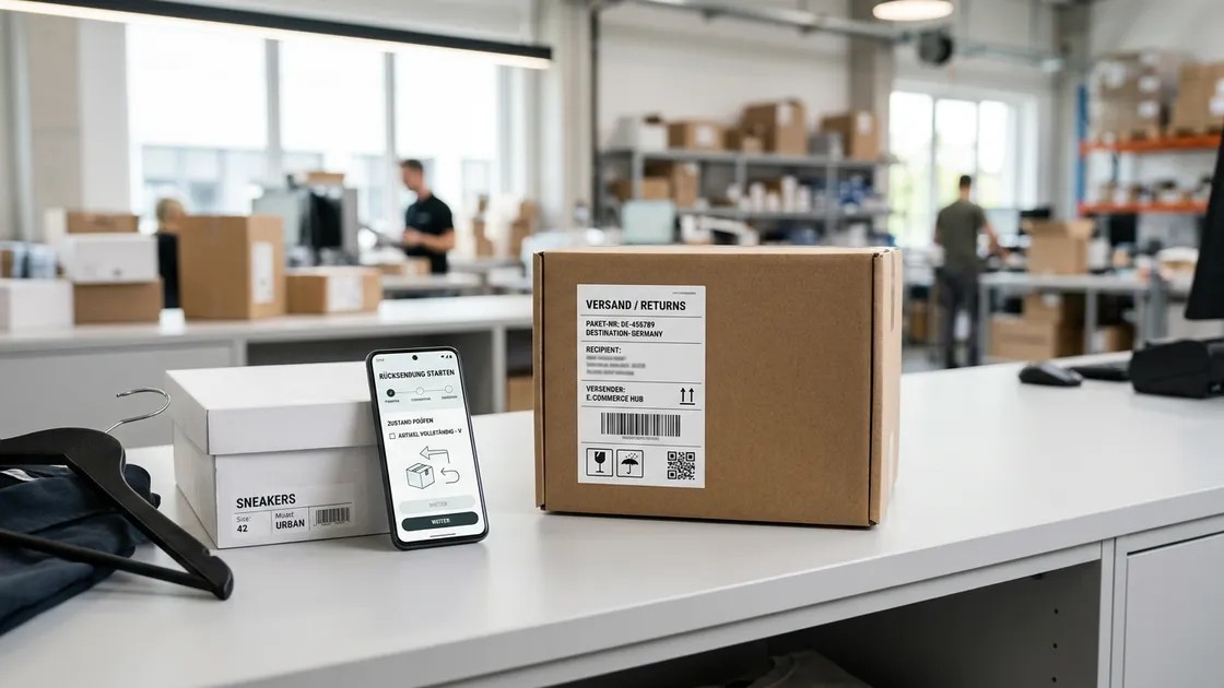 Zalando Retoure und Versand als Serviceprozess im Online-Shop (Symbolbild)