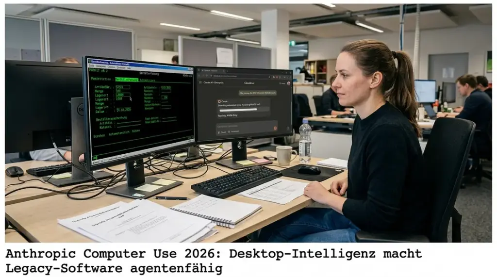Anthropic Computer, Desktop-Intelligenz – Anthropic Computer Use steuert Legacy-ERP-System automatisch via Desktop-Intelligenz