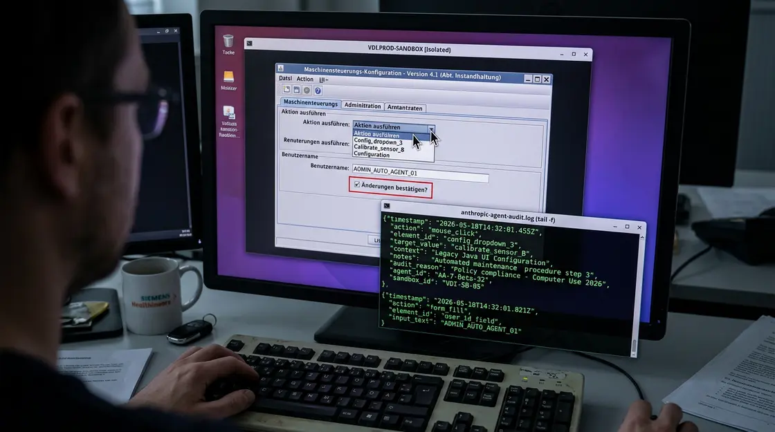 Sandboxed VDI-Session mit Logging für Anthropic Computer Use Agent