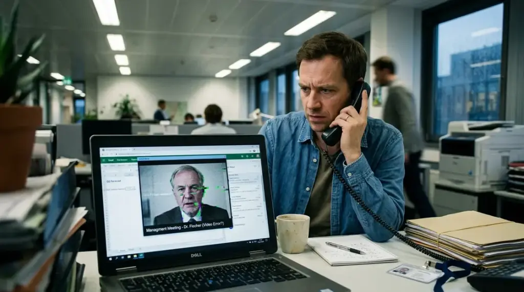 Deepfake, Phishing – Mitarbeiterin erkennt Deepfake im Video-Call – Phishing-Angriff im Unternehmen