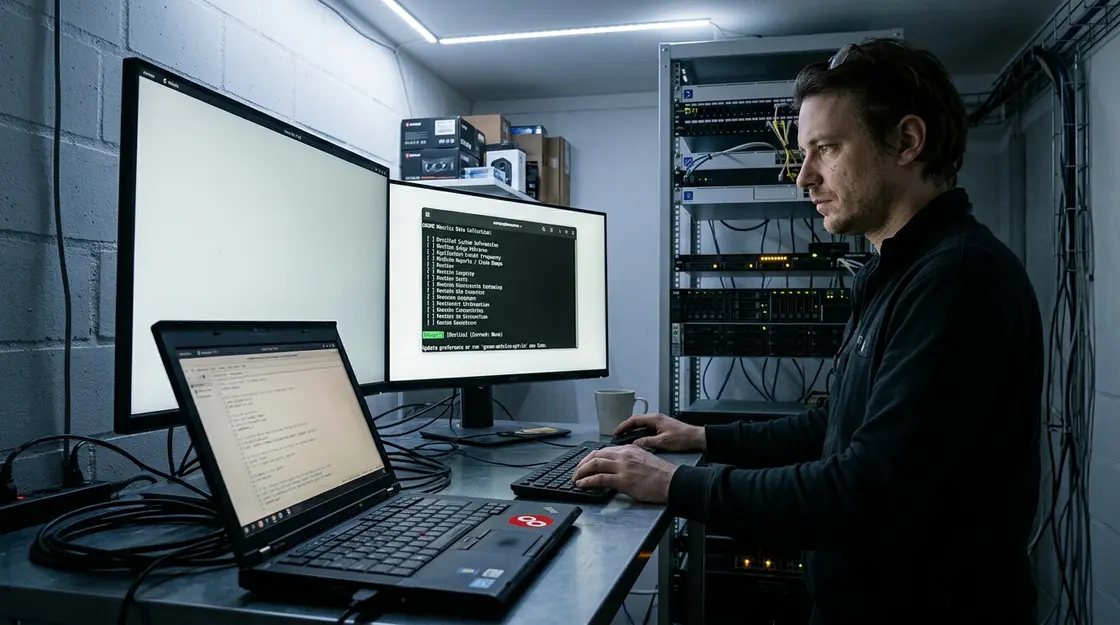 GNOME, Telemetrie – GNOME Telemetrie Terminal mit Glow CLI-Tool auf GNOME 47 Desktop