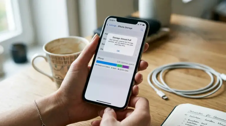 Speicher, Smartphone – iPhone zeigt Speicher voll Warnung in den Einstellungen