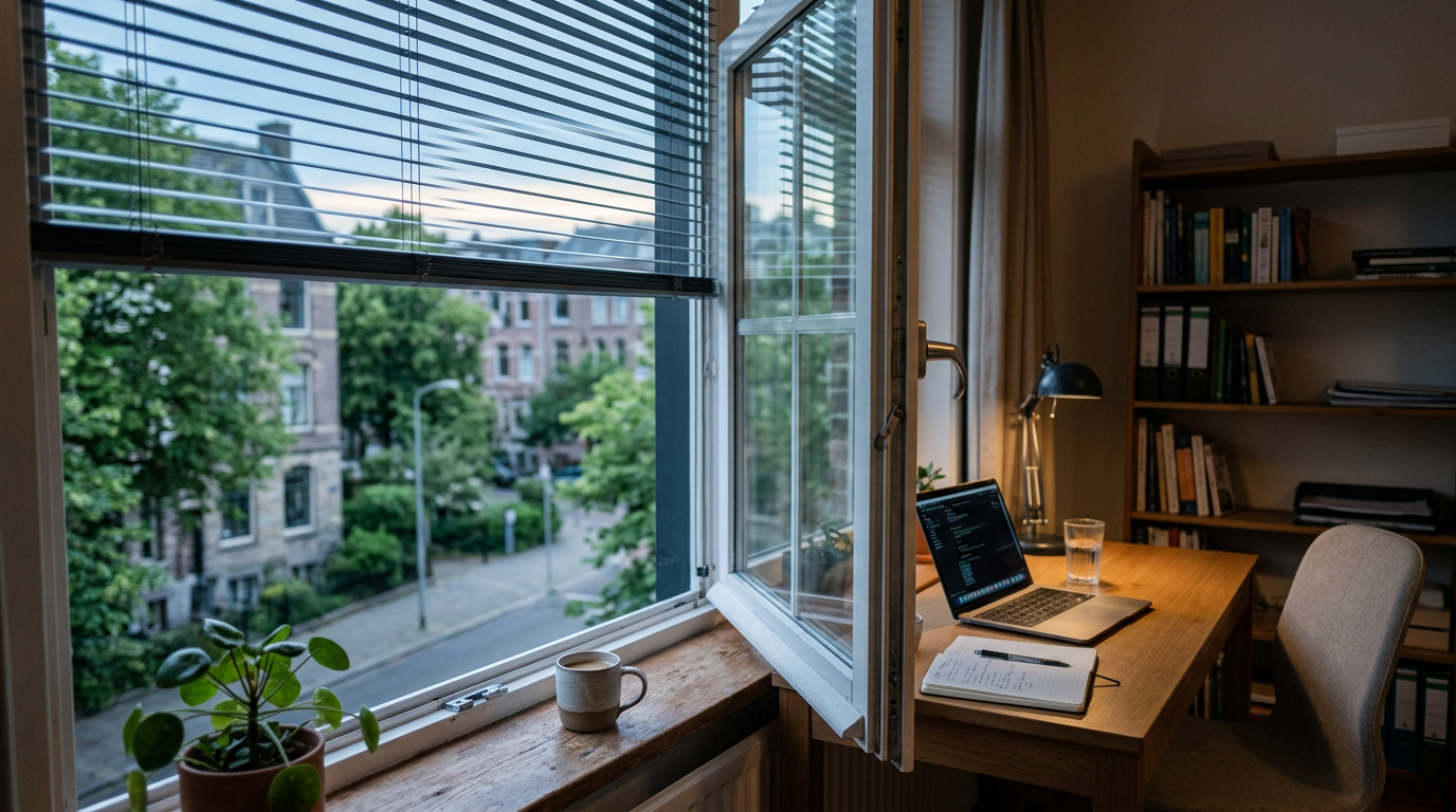 Hitze im Büro durch frühes Lüften reduzieren