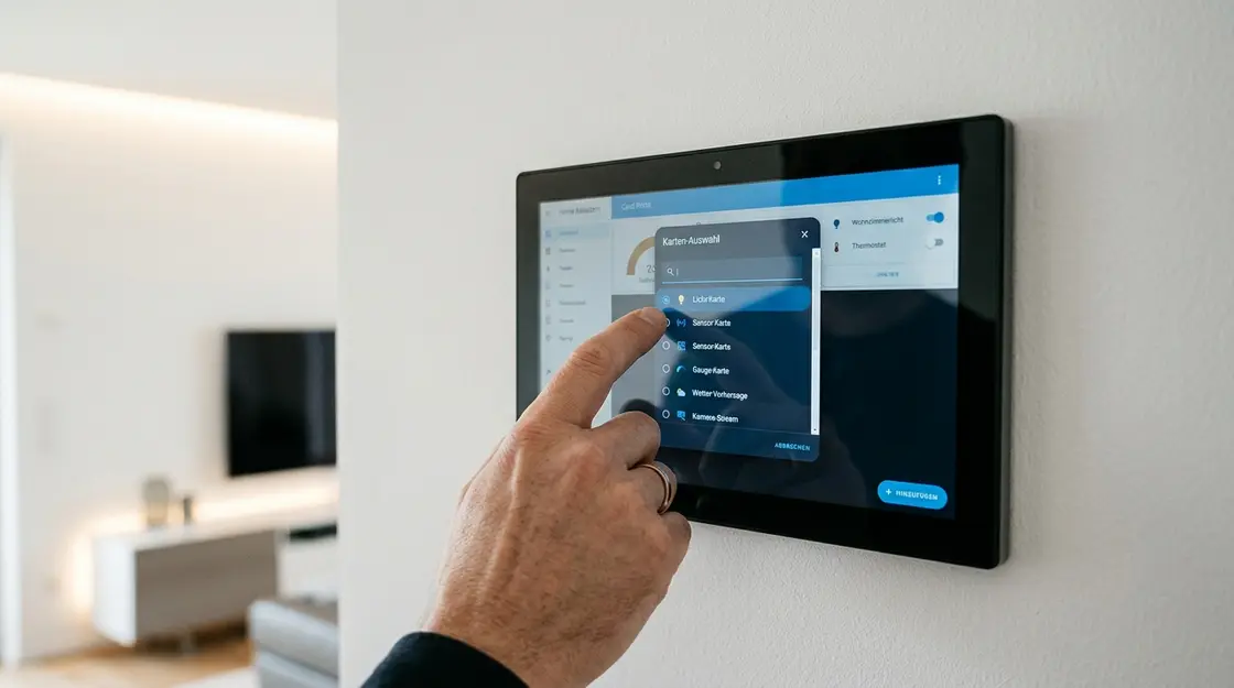 Home Assistant, Smart Home – Home Assistant 2026.6 Dashboard mit neuem Karten-Picker auf Touchscreen-Panel
