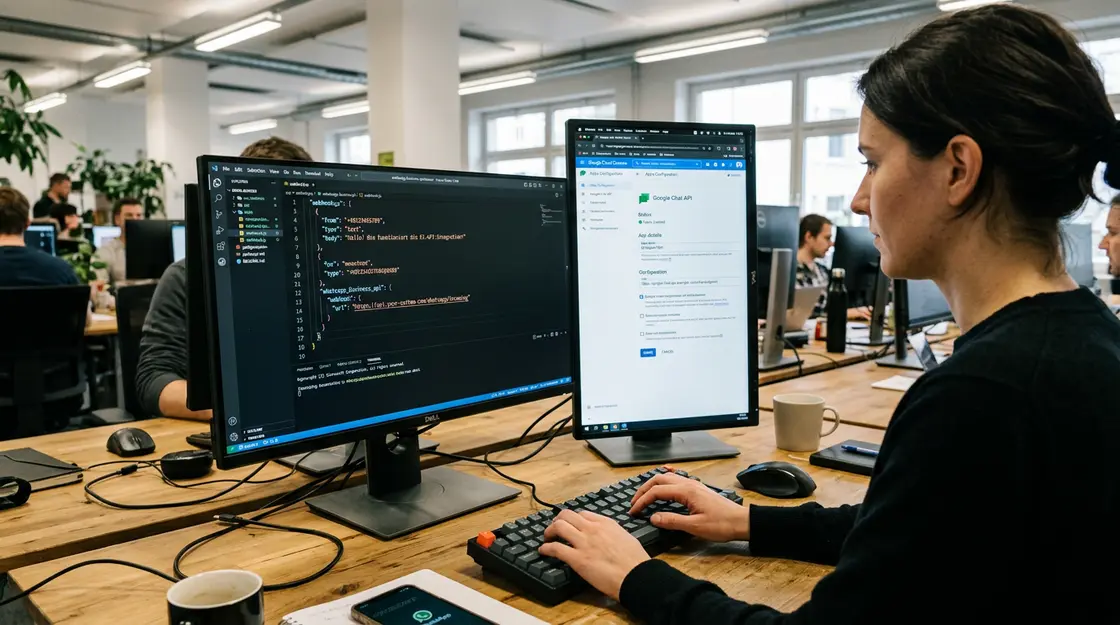 KI-API-Integrationen, Developer-Partnerships – Entwickler richtet KI-API-Integrationen für WhatsApp und Google Chat ein