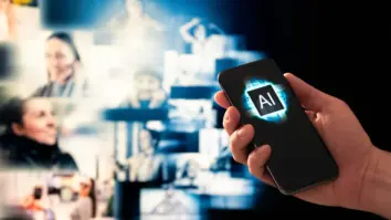 KI-Bilder per App erstellen – Smartphone mit KI-App und Datenschutz-Kontext