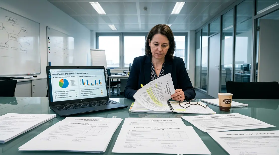 Schulungspflicht, KI-Kompetenz – Compliance-Beauftragte prüft KI-Schulungsnachweise für Audit nach EU AI Act