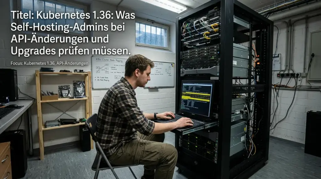Kubernetes 1.36, API-Änderungen – Self-Hosting-Admin prüft Kubernetes 1.36 API-Änderungen am Terminal
