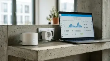 Matter 2.1, Smart-Home-Update – Aqara Hub und Eve Energy Steckdose mit Home Assistant Energy-Dashboard im Hintergrund