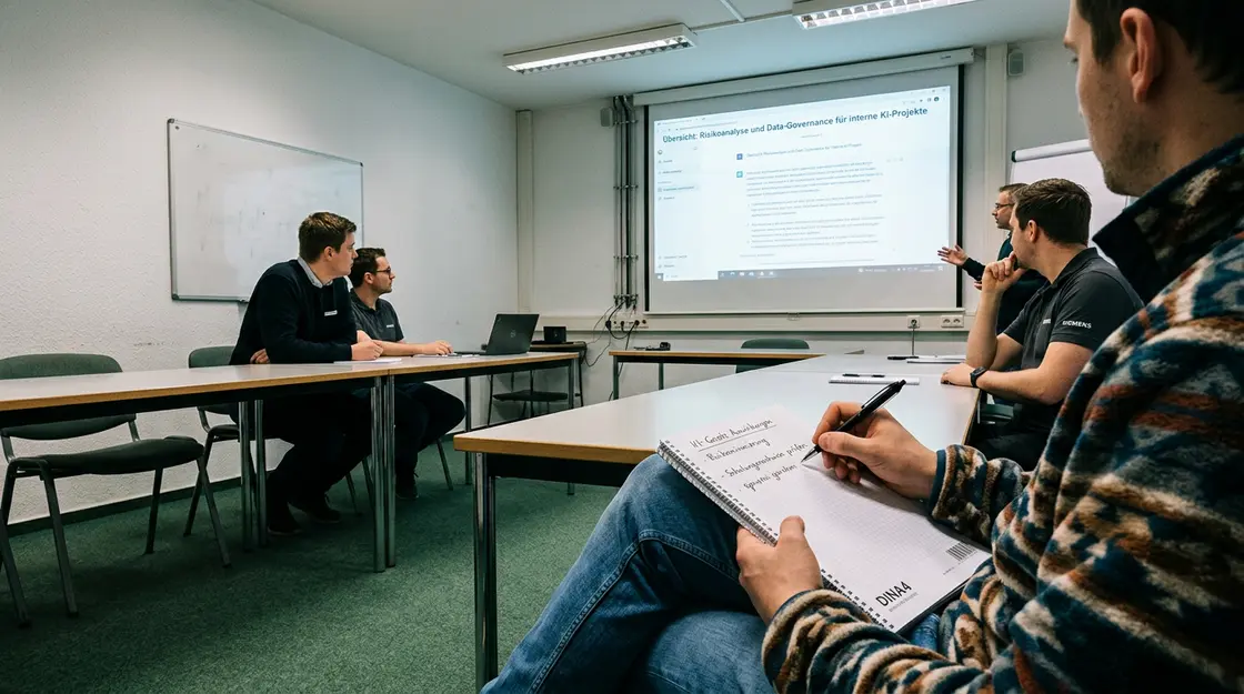 Rollenbasierte KI-Weiterbildung in einer Unternehmensschulung