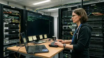 Podman, Rootless Container – Entwickler startet Podman Rootless Container im Terminal auf Linux-Server