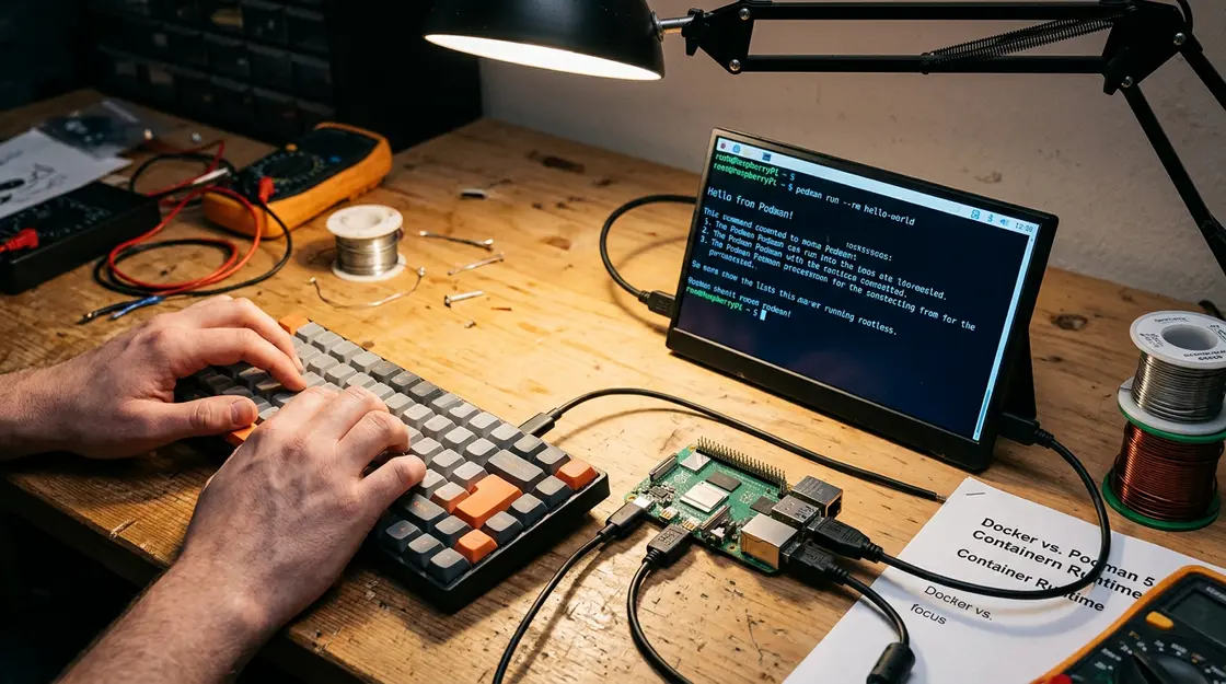 Podman rootless Container auf Raspberry Pi im Terminal