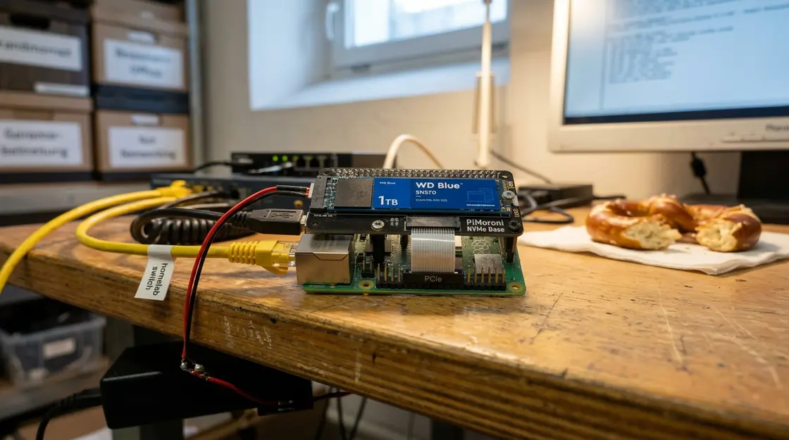 Raspberry Pi 5 Home Server mit Docker und NVMe-Storage im Homelab