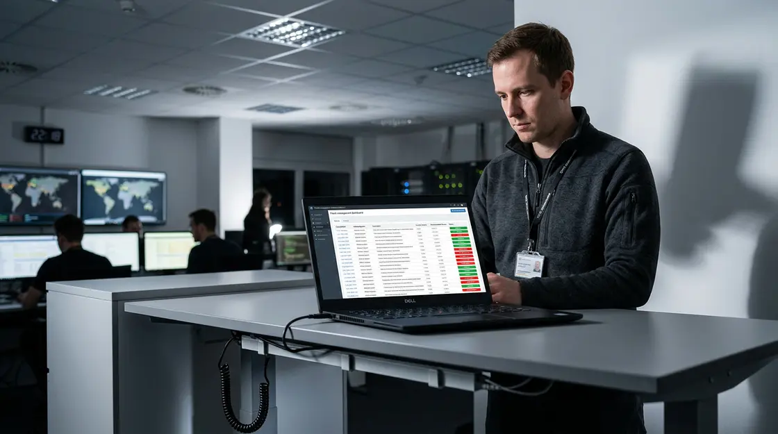 Admin prüft CVE-2025-12420 Patch-Status in ServiceNow Security Console