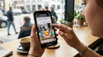 Snapchat Lens, Generative AR – Snapchat Lens Creator KI App auf iPhone mit generativen AR Filter Raccoon-Effekt