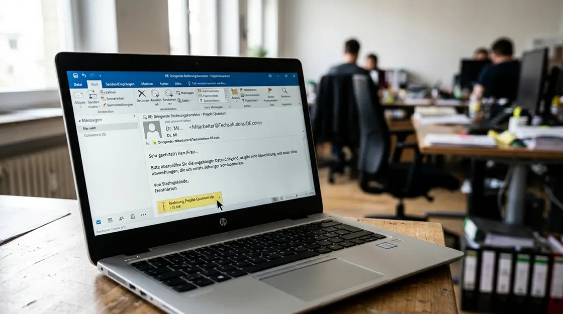 Spear-Phishing-E-Mail auf Unternehmens-Laptop – Einstiegspunkt für Cyber-Industriespionage