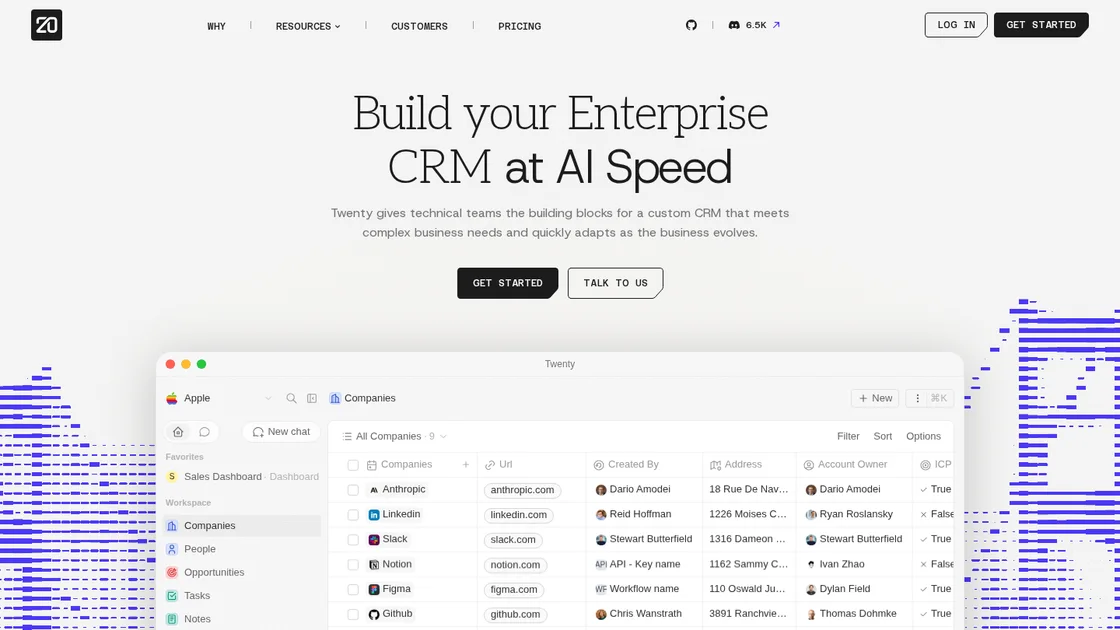 CRM Software Screenshot Twenty