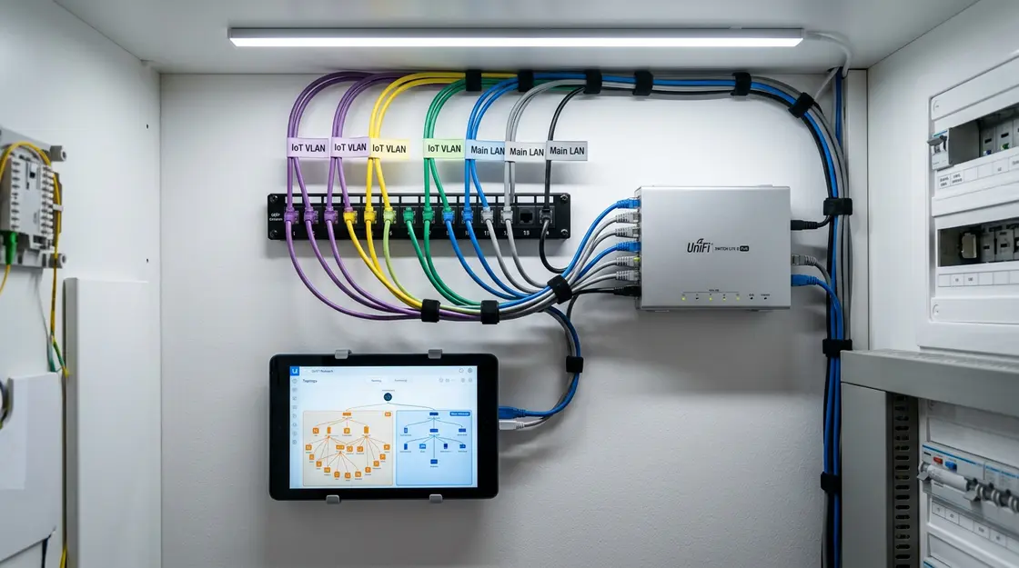 Ubiquiti UniFi Switch mit VLAN-Segmentierung für IoT und Smart-Home-Geräte