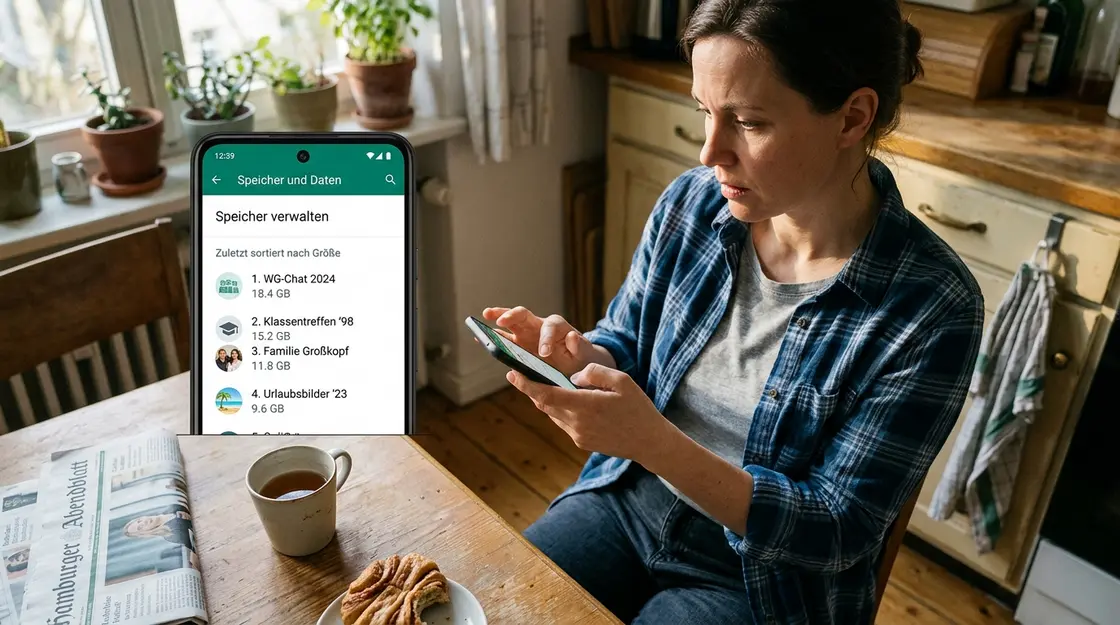 WhatsApp Speicher verwalten auf einem Android-Smartphone