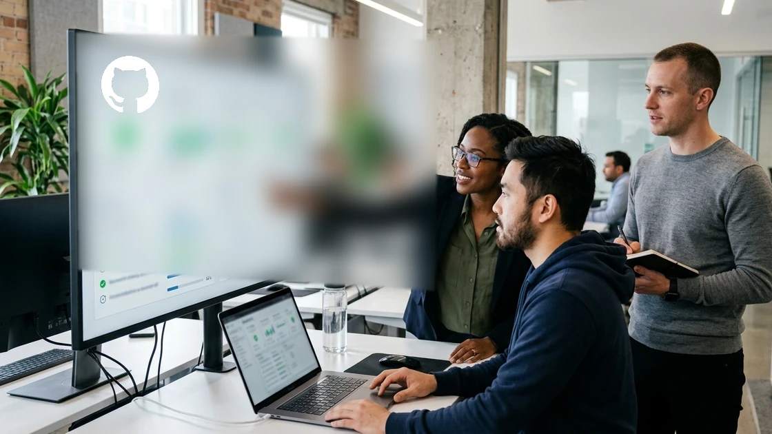 Entwicklerteam prüft GitHub-Agenten-Governance und Freigaben
