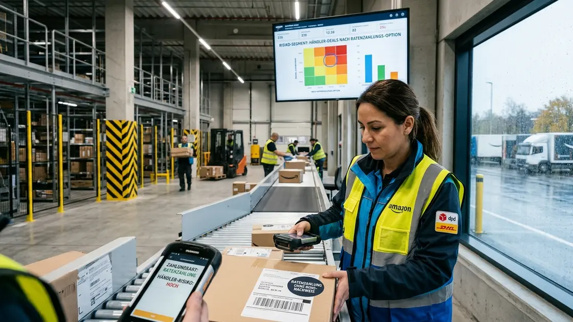 Amazon Deutschland, Ratenzahlung, Payment-Risiko – Händler prüft Bestellungen mit Amazon Deutschland Ratenzahlung im Warenlager