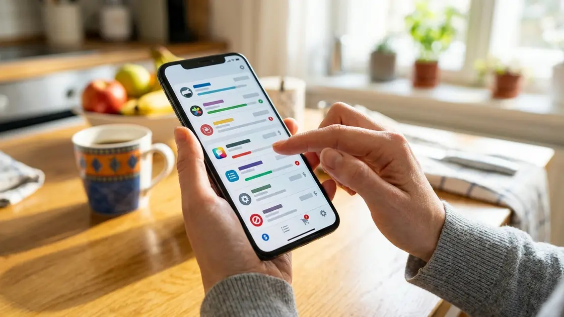 Nutzer prüft Kaufhistorie und Zahlungsdaten in den Apple-ID-Einstellungen nach App Store Störung