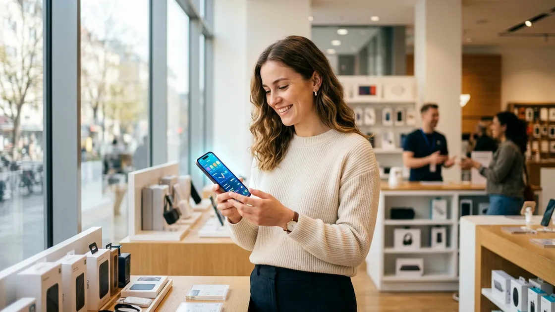 Apple Store App KI-Shopping-Assistent Nutzer Smartphone