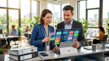 Copilot Agents, Dynamics 365, Business-Automatisierung – Vertriebs- und Serviceteam prüft automatisierte Ticketpriorisierung durch Copilot Agents in Dynamics 365