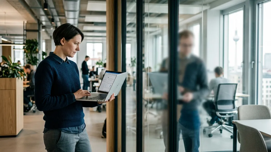 IT-Administratorin prüft die Freigabe von Grok 4.5 für Copilot Enterprise