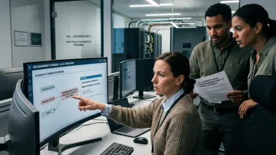 EU-Aktionsplan KI, Cybersicherheit, Hochrisiko-KI – Compliance-Team prüft EU-Aktionsplan KI für Cybersicherheit in Hochrisiko-Sektoren