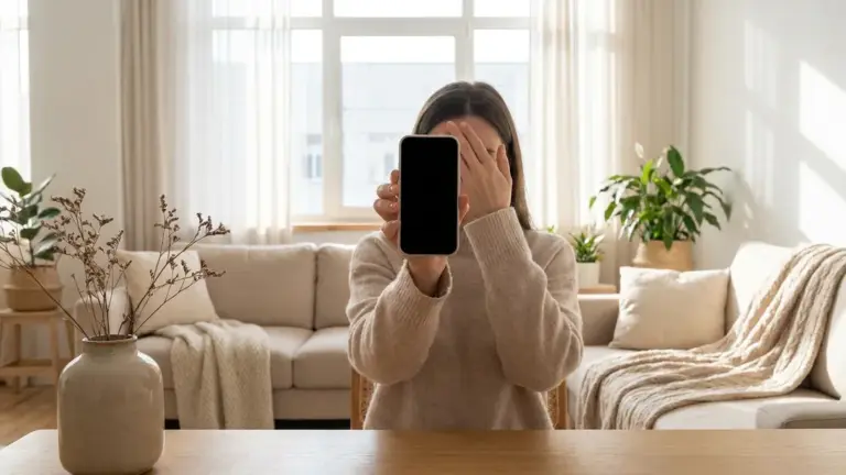 Google Selfie Konto: Smartphone-Kamera bei einer freiwilligen Kontoprüfung