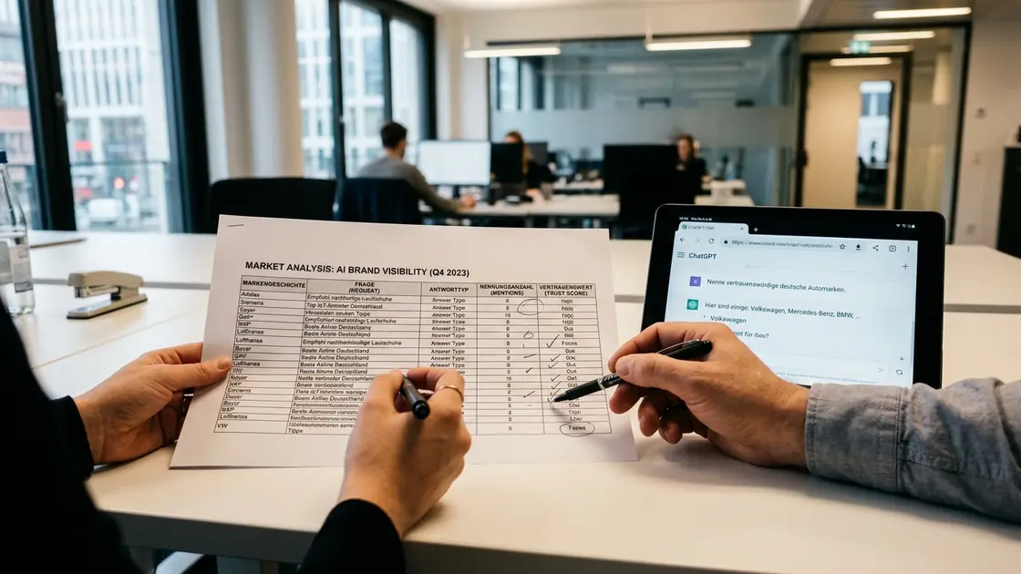 Dokumentation eines Prompt-Sets zur Messung von KI-Sichtbarkeit einer Marke