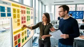 Mathematik, Transparenz, Peer-Review – Mathematik-Manuskript mit handschriftlichen Beweisen als Symbol für die Leiden Declaration zur KI in der Mathematik