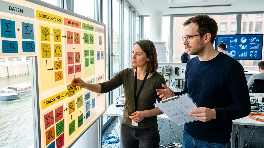 Mathematik, Transparenz, Peer-Review – Mathematik-Manuskript mit handschriftlichen Beweisen als Symbol für die Leiden Declaration zur KI in der Mathematik
