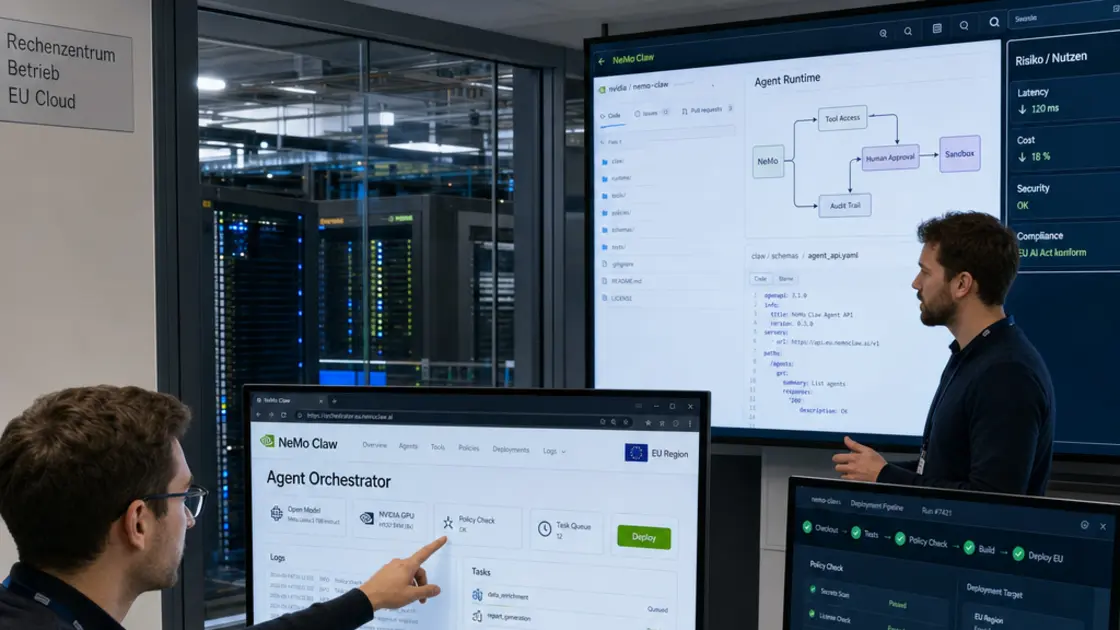 Nvidia NemoClaw, Open-Source KI-Agenten, Agenten-Plattform –