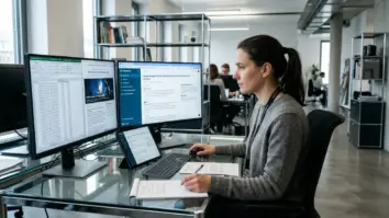 Perplexity, Quellen, SEO – Bildschirm zeigt KI-Suchantwort mit nummerierten Quellenangaben als Symbol für Perplexity SEO