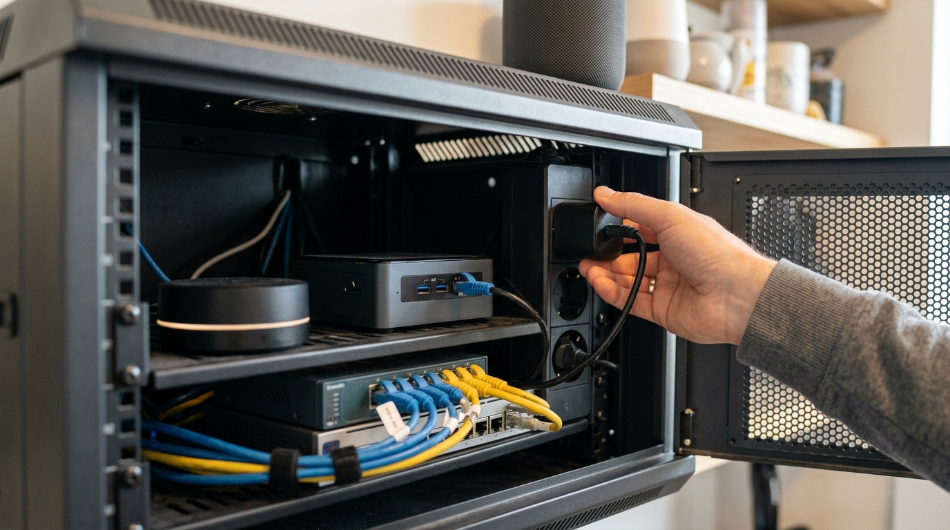 Home Assistant Cloud und Alexa Sprachsteuerung im Technikschrank