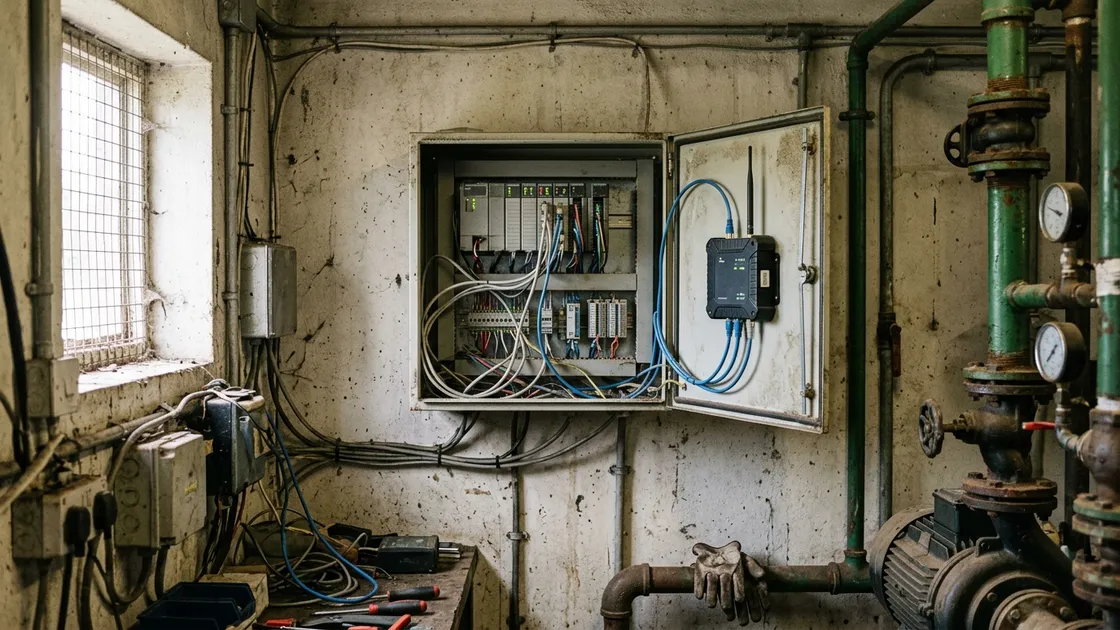 Wasserwerke Cyberangriff: SPS-Steuerung mit Fernwartungsmodem in Pumpstation
