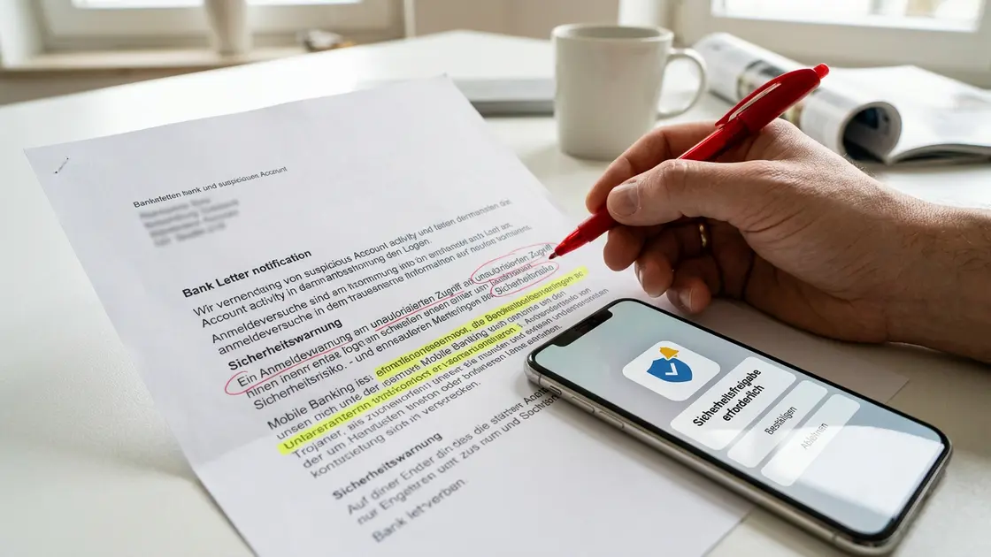 Bankbrief und TAN-Freigabe auf Smartphone im Kontext modulare Malware Angriff
