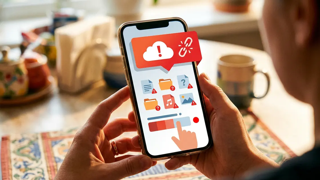 Smartphone zeigt Bestätigung eines Datenexports aus einer App