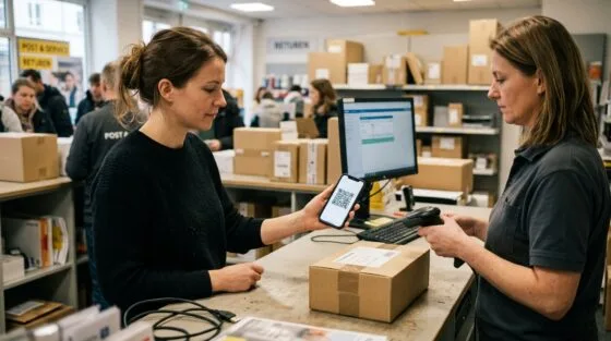 Amazon Retoure mit QR-Code im Paketshop abgeben