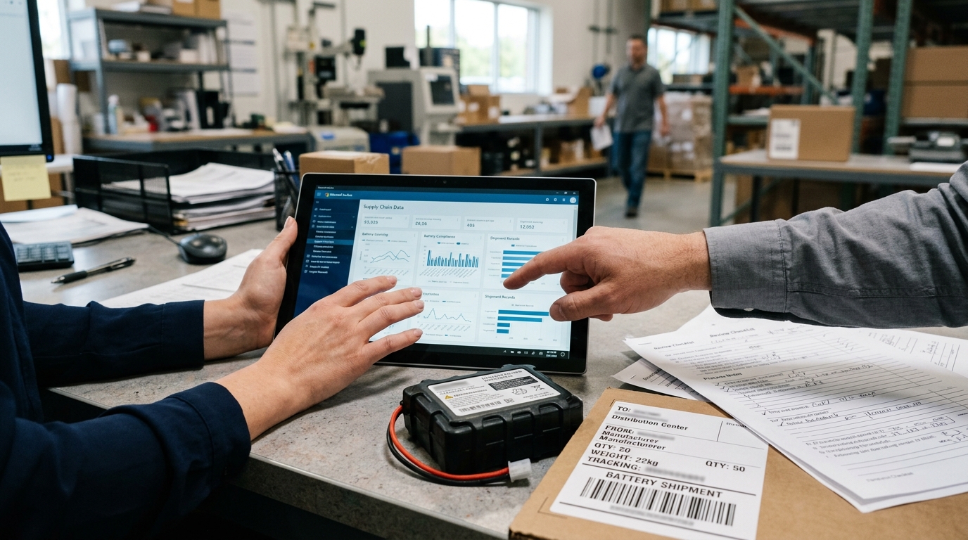 Batteriepass-Daten aus Lieferkette und Shop-Systemen prüfen (Symbolbild)