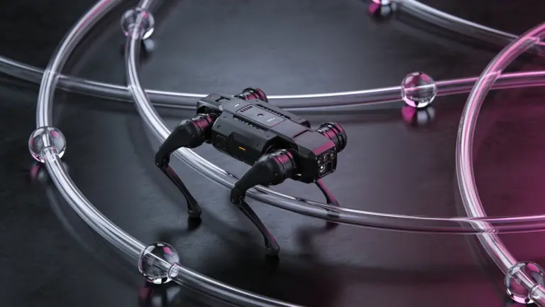 Roboter-Crawler in einem Netzwerk aus transparenten Datenpfaden