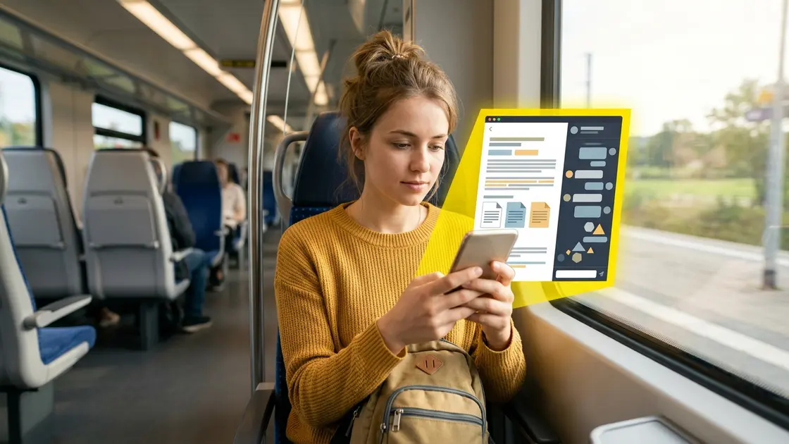 Notebook, Limits, NotebookLM – Person nutzt eine KI-Notiz-App mit sichtbaren Notebook Limits im Alltag