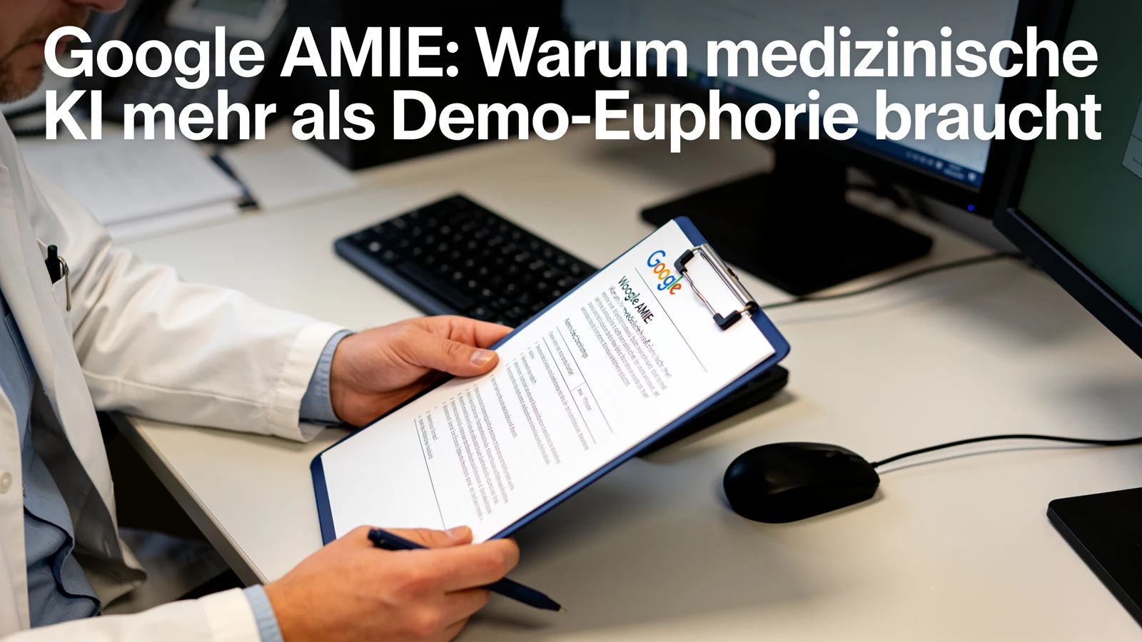 Google AMIE: Medizinische KI braucht mehr als Demo-Euphorie im Praxiskontext