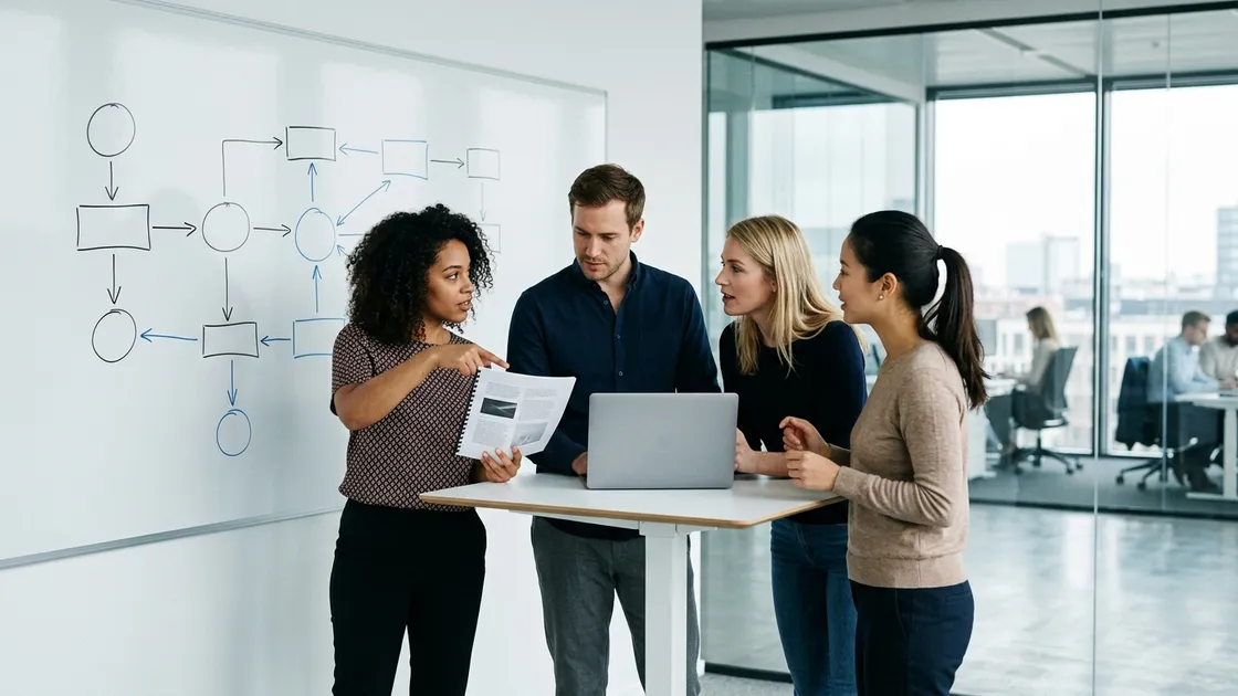 KI-Arbeit im Team: gemeinsame Prüfung im Büro